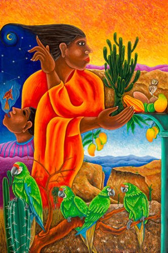 Enrique Flores_Niña de la cañada_Arte_Oaxaca